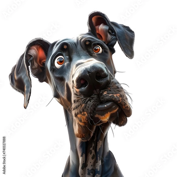Obraz Great Dane Cartoon