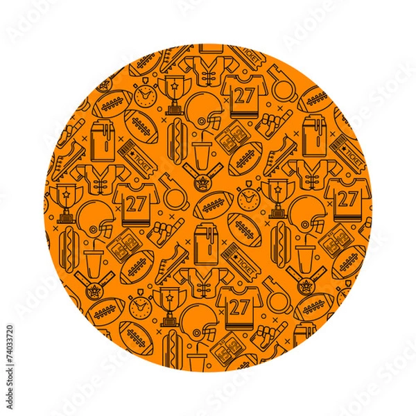 Obraz Vector background for American football