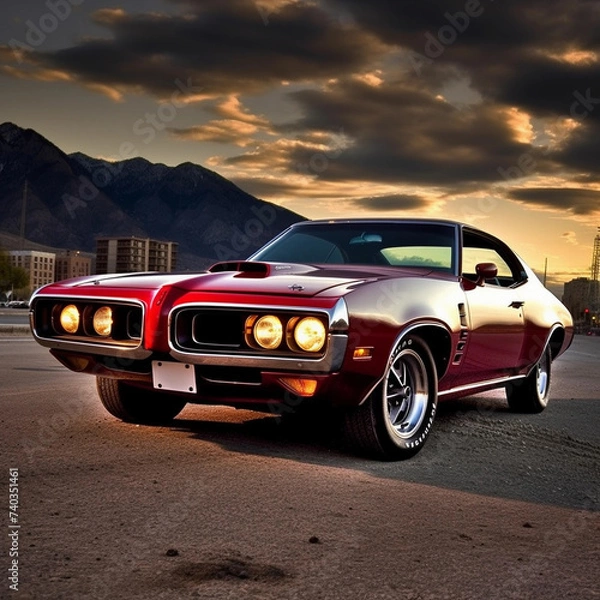 Obraz muscle car