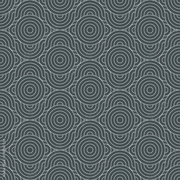 Fototapeta Simple wave line background. Vector illustration.