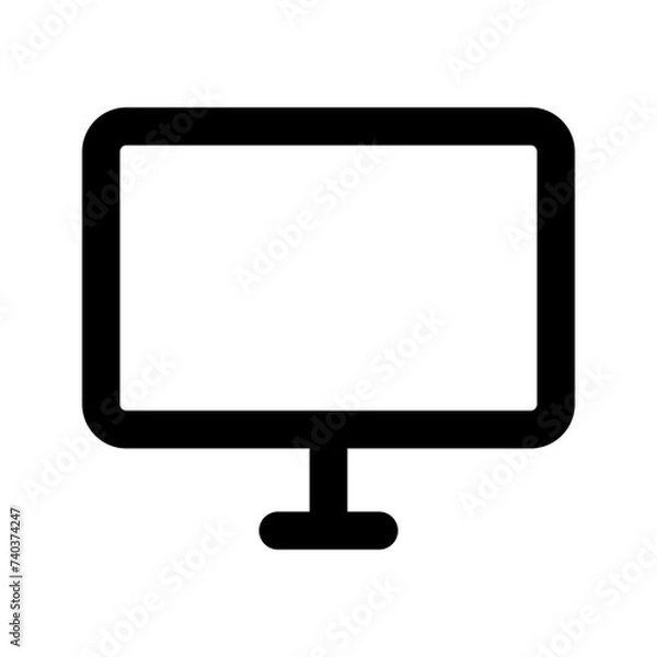 Obraz monitor line icon