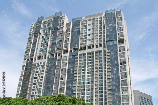 Fototapeta Beautiful Luxury Condos With Sky