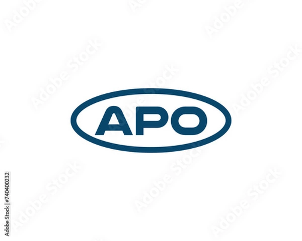 Fototapeta APO logo design vector template