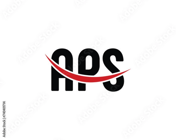 Fototapeta APS logo design vector template