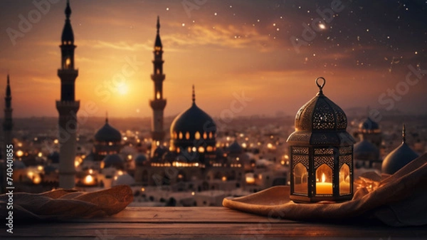 Obraz Islamic and Ramadan themed background