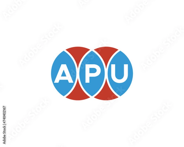 Obraz APU logo design vector template
