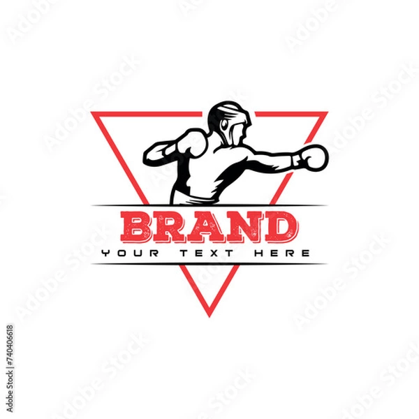Obraz boxing logo vector design unique design