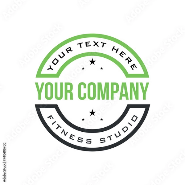 Obraz Abstract Initial Usable for Business and Technology Logos. Flat Vector Logo Design Template Element.