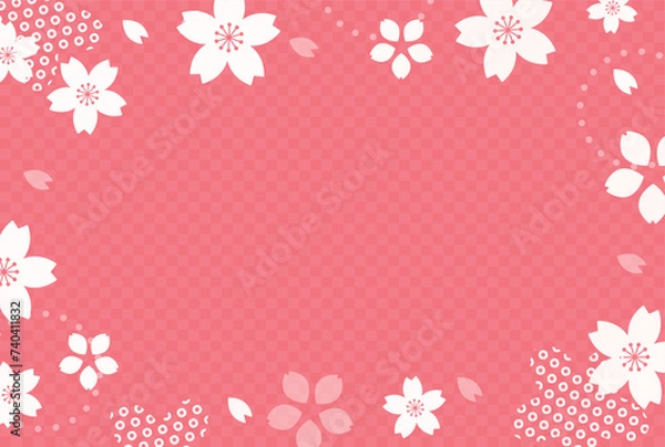 Fototapeta 春をイメージした背景デザイン