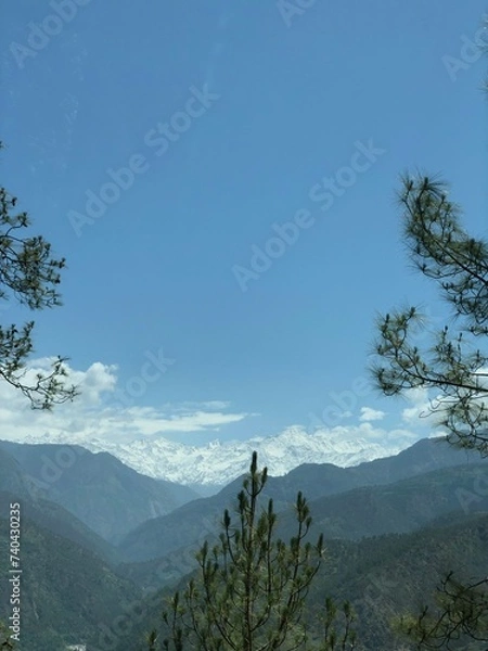 Fototapeta landscape with clouds