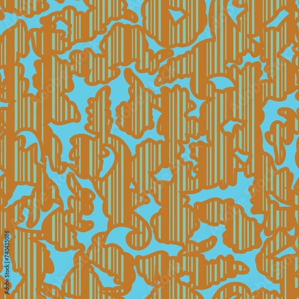 Fototapeta Background Texture Abstract Vector art Seamless design paper and fabric