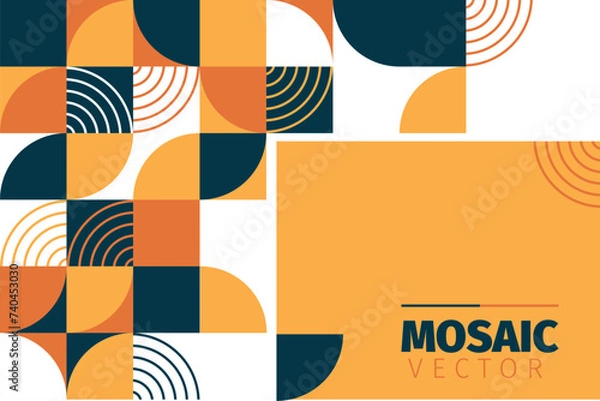 Obraz geometric mosaic pattern, abstract mosaic background