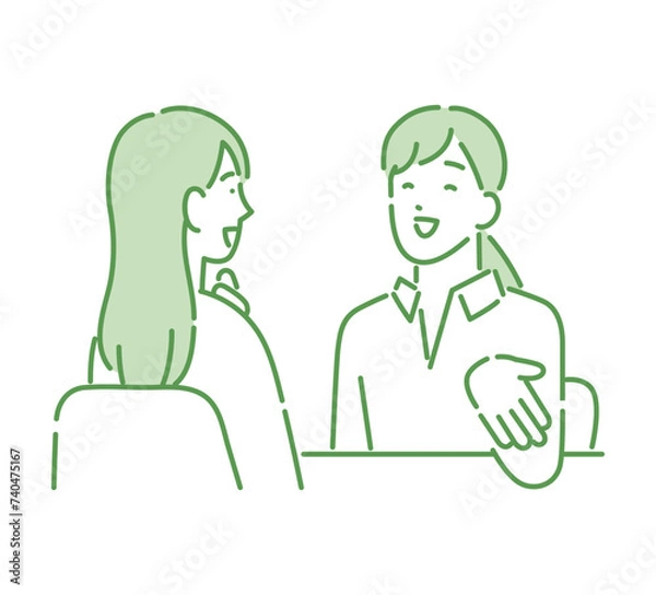 Fototapeta 説明をするビジネスパーソン