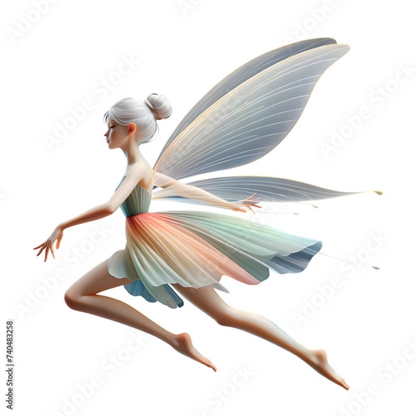 Obraz Flying Fairy, Transparent Background, PNG