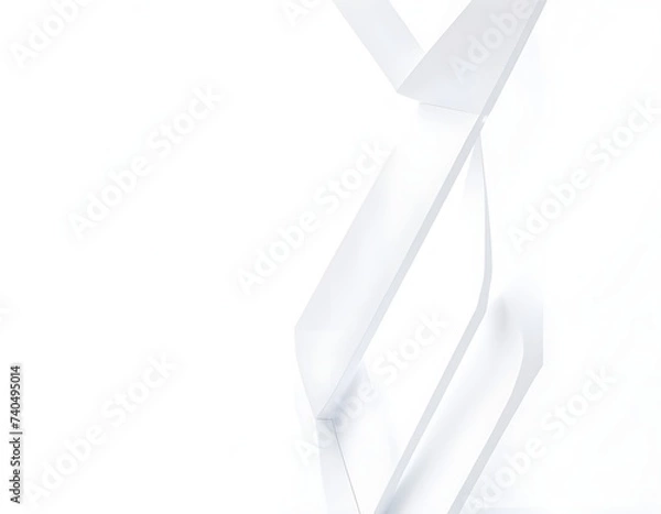 Obraz Minimal geometric white light pattern: Abstract design inspiration