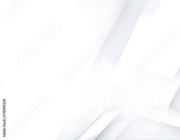Obraz Minimal geometric white light backdrop: Abstract artistic design