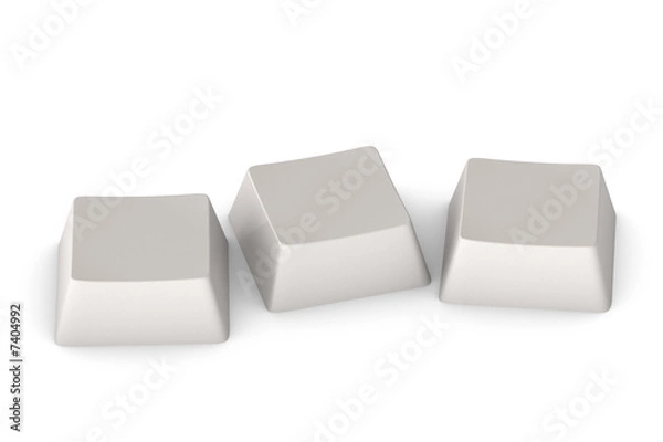 Fototapeta Keys on White