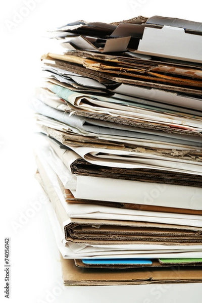 Obraz Big stack of papers, close-up