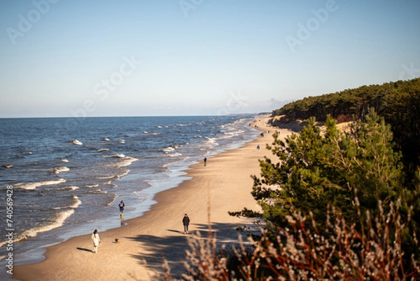 Fototapeta beach at sunset