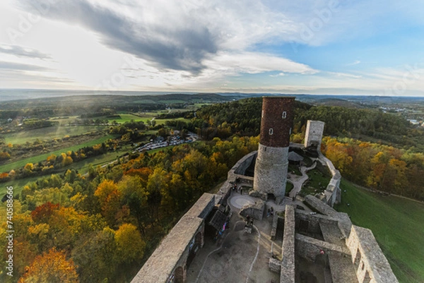 Obraz old fortress in the mountains