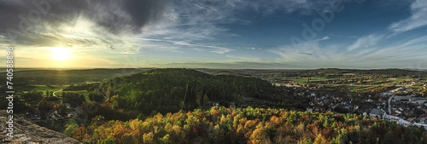 Obraz sunset in the mountains
