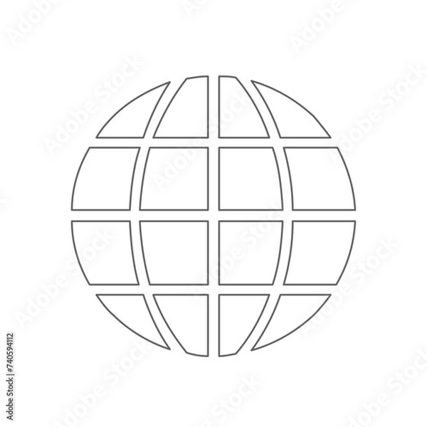 Obraz world map with globe