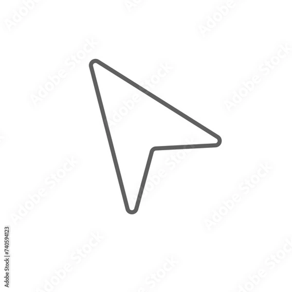 Obraz blue arrow icon