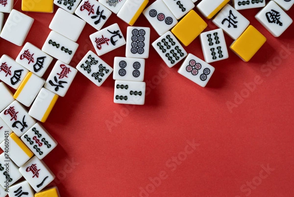 Fototapeta マージャン牌の背景