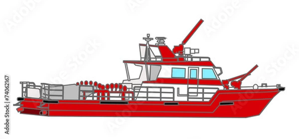 Fototapeta 消防艇