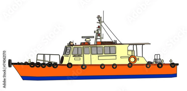 Fototapeta パイロットボート