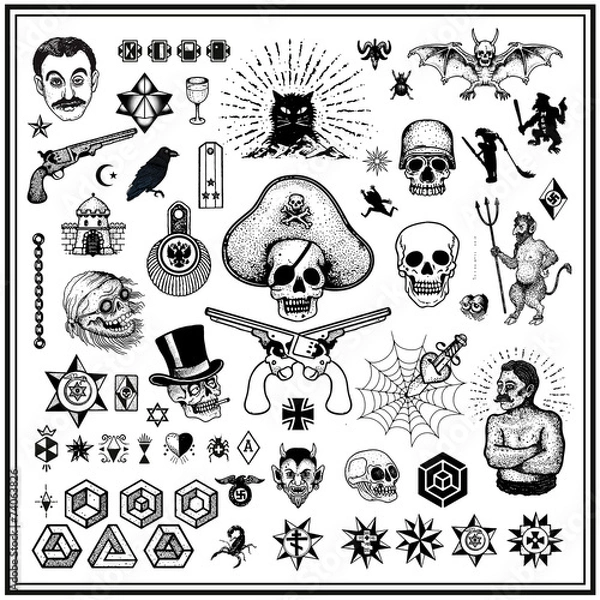 Obraz Rosyjskie tatuaże przestępcze