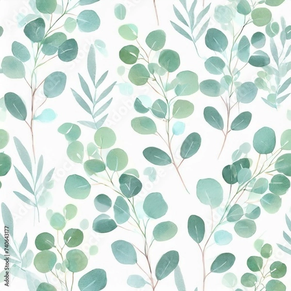 Fototapeta seamless floral background