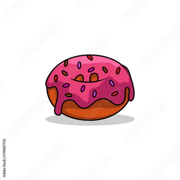 Obraz Donut logo illustration