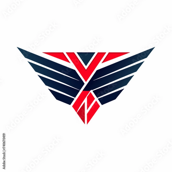 Fototapeta Creative Logo Concept with Abstract Branded Lines