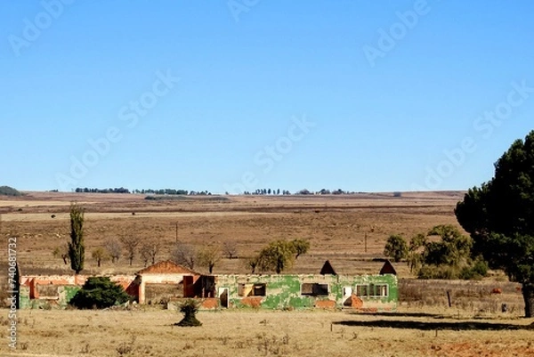Obraz Abandoned homes in the desert