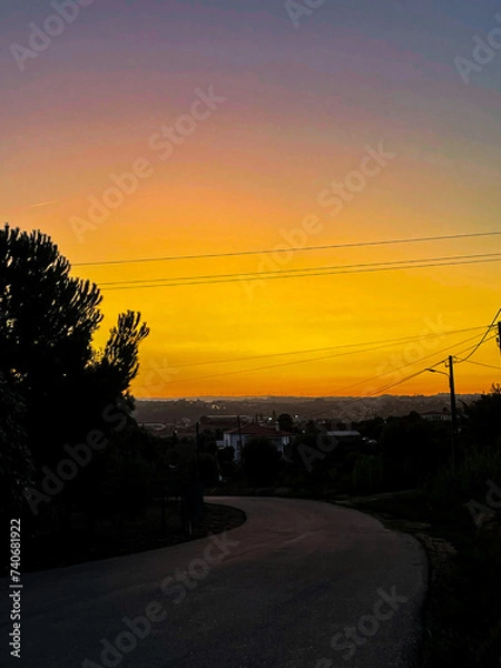 Obraz A road at dusk