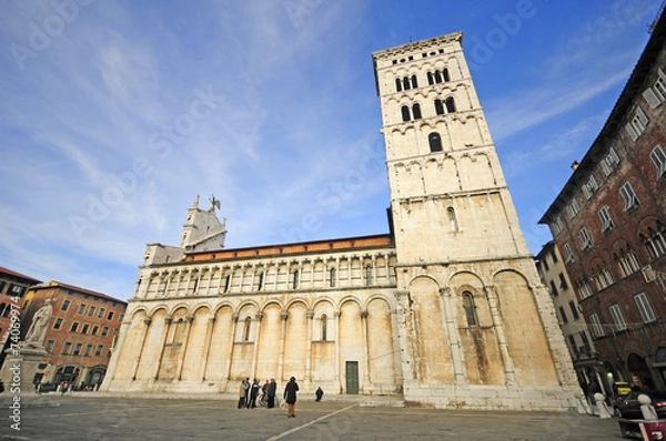 Obraz Medieval church in Lucca