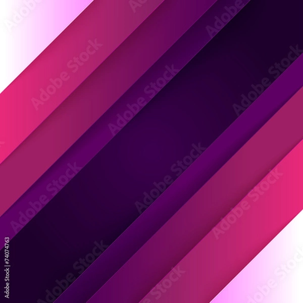 Fototapeta Abstract purple and violet paper triangle shapes background