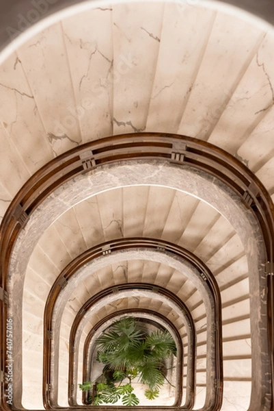 Obraz spiral staircases rationalism 