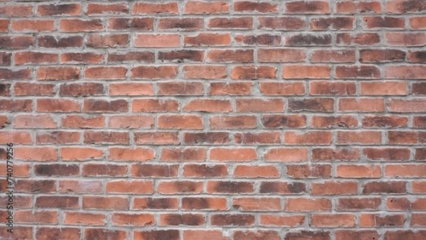 Obraz 古いレンガ壁の背景素材　ワイド