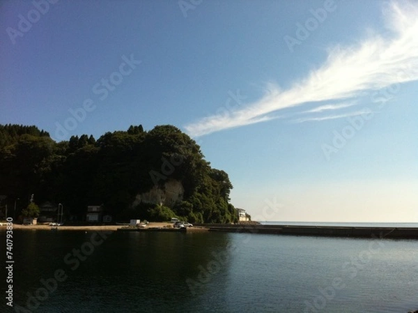 Obraz 海と森と青空