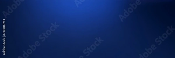 Fototapeta Dark blue gradient background. Abstract navy blue color gradient banner.
