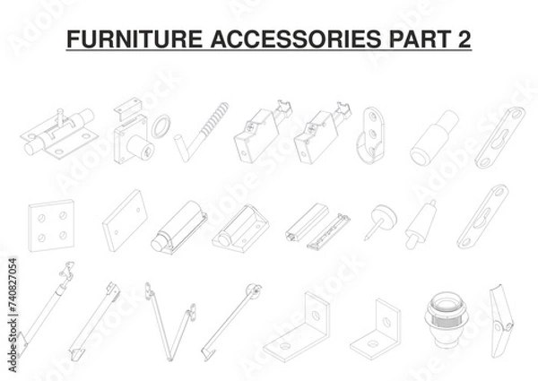 Fototapeta Furniture Accessories
Door Handle
Handles
Hinges
Rails
Legs
Stoppers
Connection Elements
Cabinet Accessories
Drawer Accessories
Kitchen Cabinet Accessories
Bathroom Cabinet Accessories
