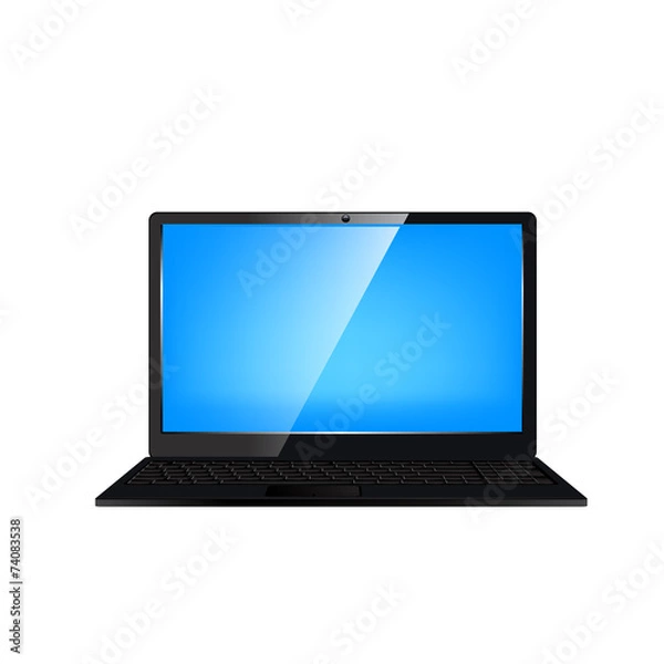 Obraz Laptop computer. Vector illustration.