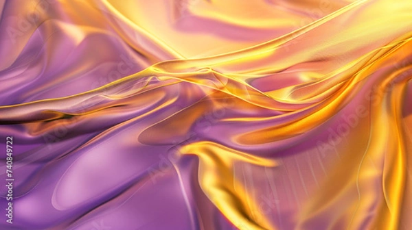 Fototapeta 光沢のある柔らかいゴールドの布