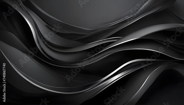 Obraz obscure elegant dark and light design for desktop background wallpaper, black, grey, deep theme