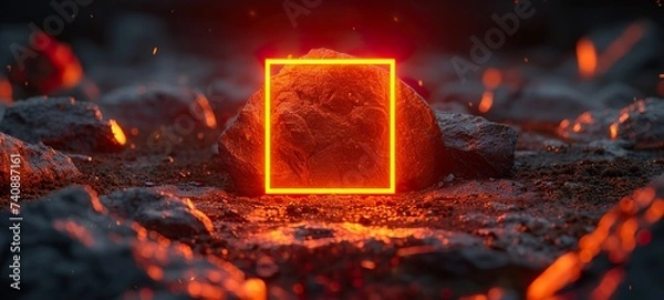 Obraz burning fire sign 