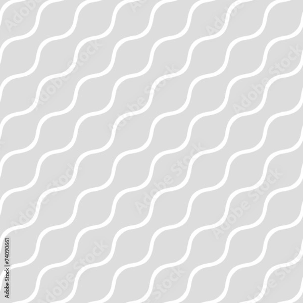 Fototapeta Wavy gray seamless simple background