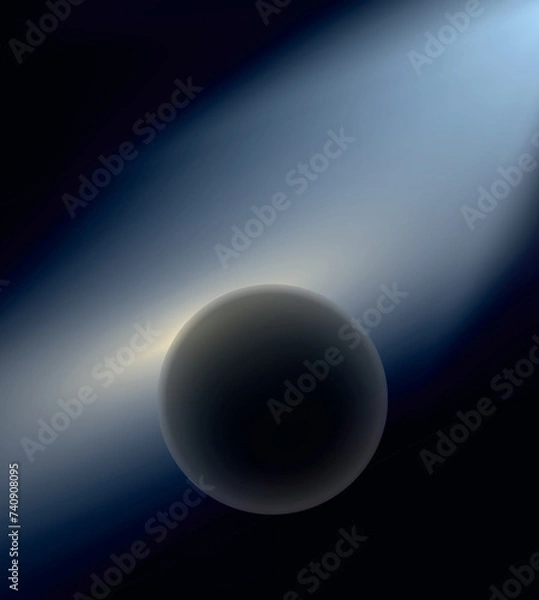 Obraz Earth creation.Earth and light.  Bible creation story picture. Creation of the world.	
