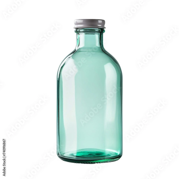 Obraz Pharmacy glass bottle isolated on transparent background